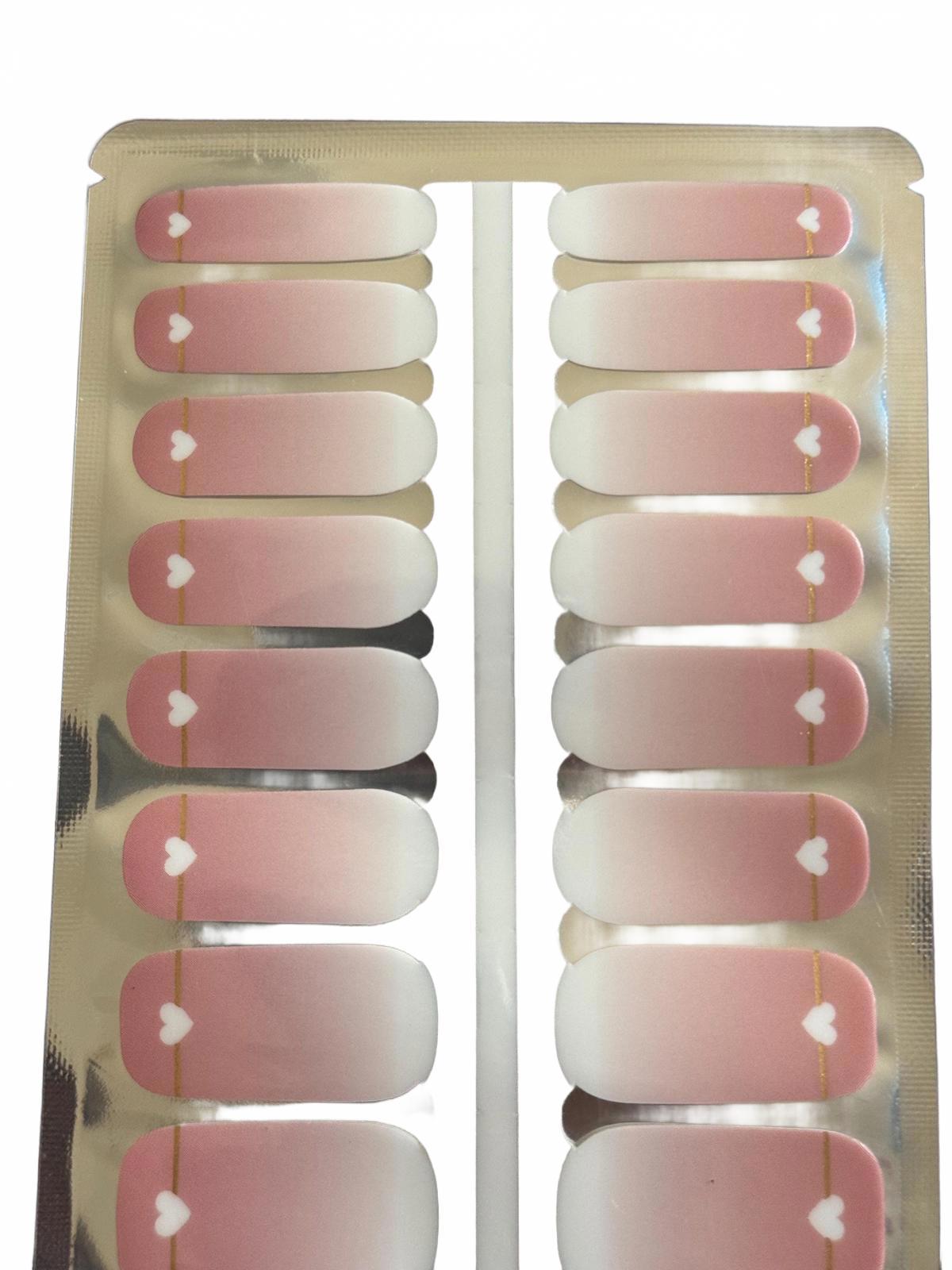 BlossomNoir: Blooming Heartbeat UV Free Gel Nail stickers