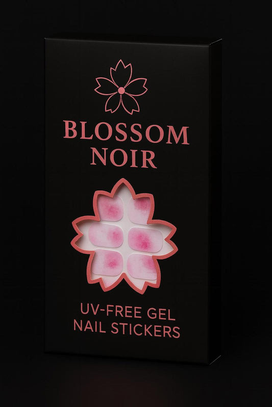 BlossomNoir:  Watercolor Rosé UV Free Gel Nail stickers