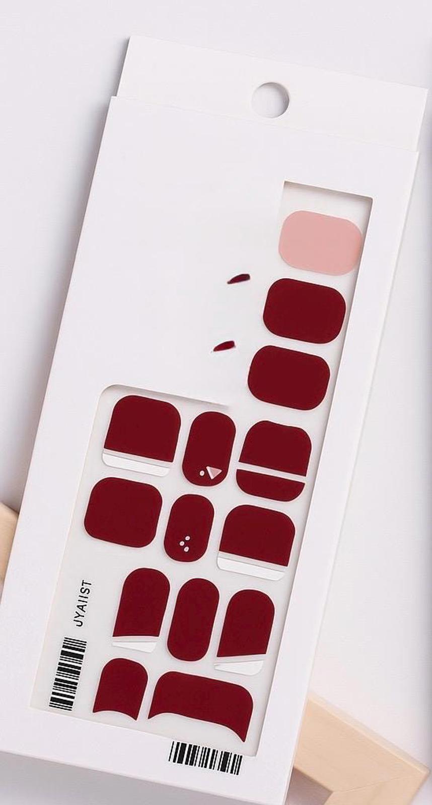 BlossomNoir:Crimson Royale UV Free Gel Nail stickers