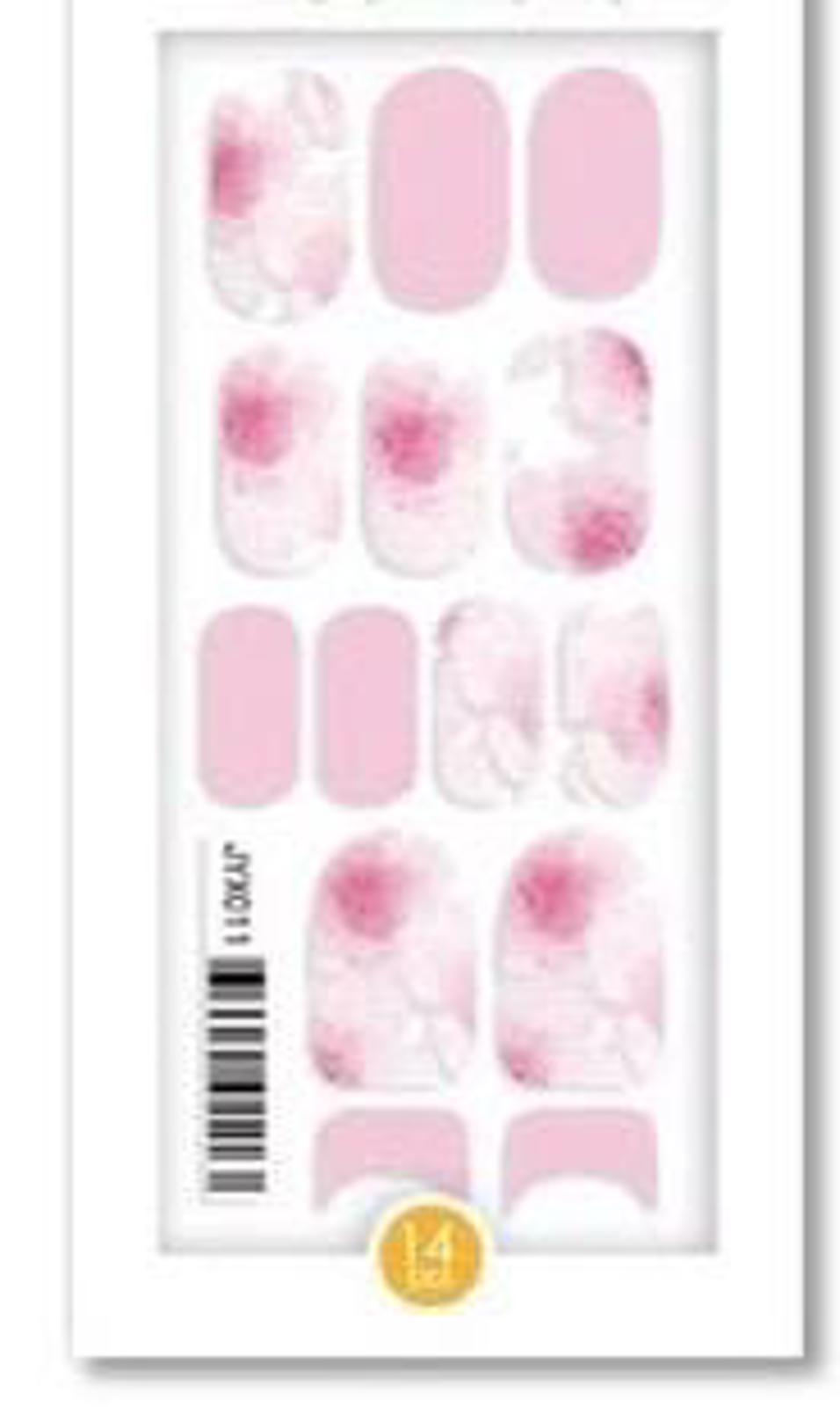 BlossomNoir:  Watercolor Rosé UV Free Gel Nail stickers